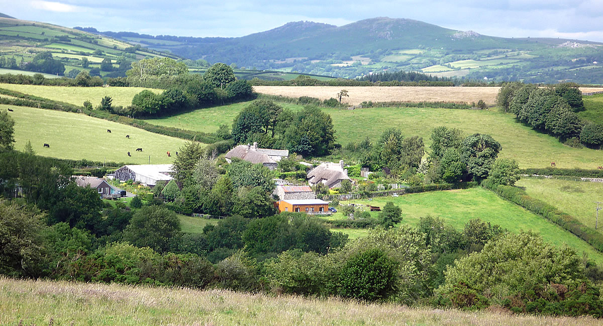 Mewcott Farm in the Devon Countryside